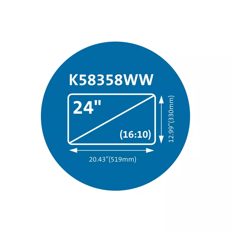 Kensington MagPro magnetinis privatumo apsaugos ekrano filtras monitoriams 24 inch (16:10)