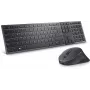 DELL KM900 klaviatūra su pele, biuro, belaidė RF + Bluetooth, QWERTZ, vokiška, grafito