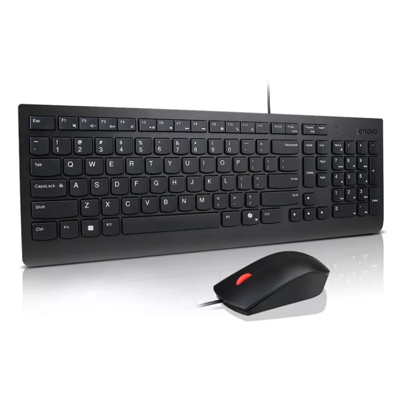 Lenovo 4X31R64414 klaviatūra Su pele Universali USB Vokiška Juoda