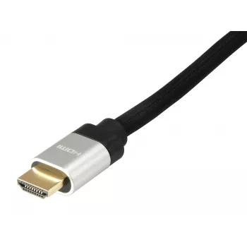 Equip HDMI 2.1 itin didelės spartos laidas, 15 m, kištukas–kištukas, 15 m, HDMI A tipo (standartinis), HDMI A tipo (standartinis), 3D, garso grįžimo kanalas (ARC), juodas
