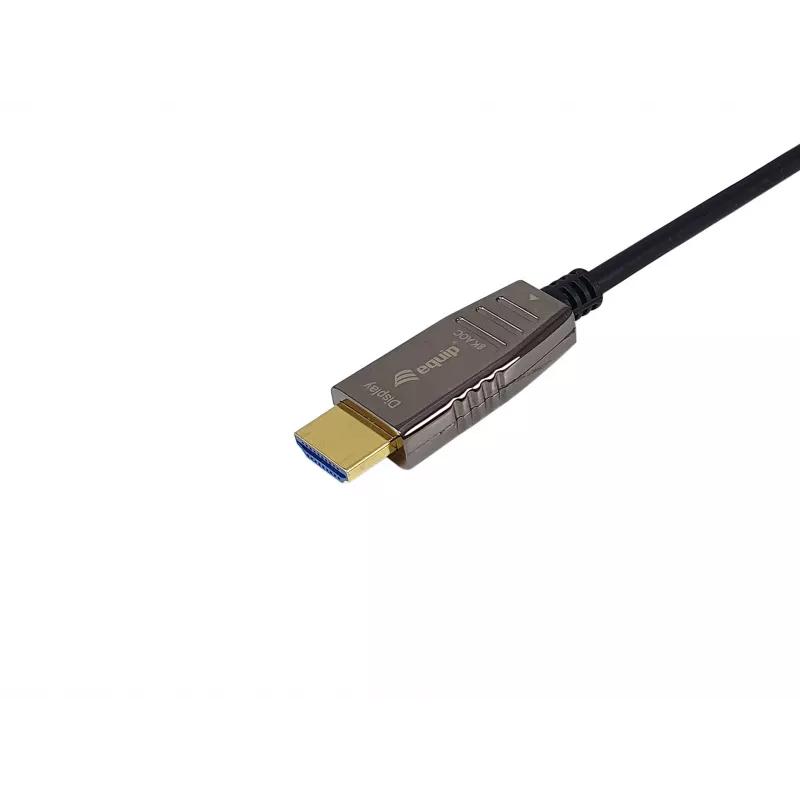 Equip HDMI 2.1 Active Optical kabelis, 20m, 8K/60Hz, 20 m, HDMI Type A (Standard), HDMI Type A (Standard), 3D, Audio Return Channel (ARC), Juoda