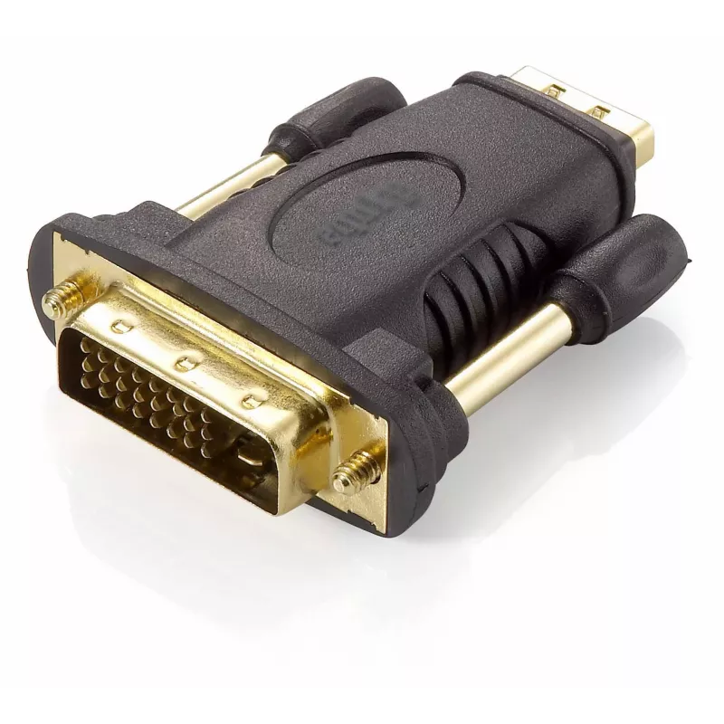 Equip DVI-D Dual Link į HDMI adapteris, DVI (24+1), HDMI A, juodas