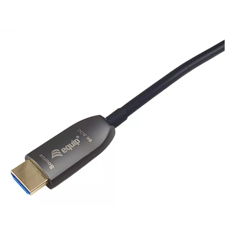 Equip HDMI 2.1 Active Optic Armored kabelis, 50m, 8K/60Hz, 4K/120Hz, 48Gbps