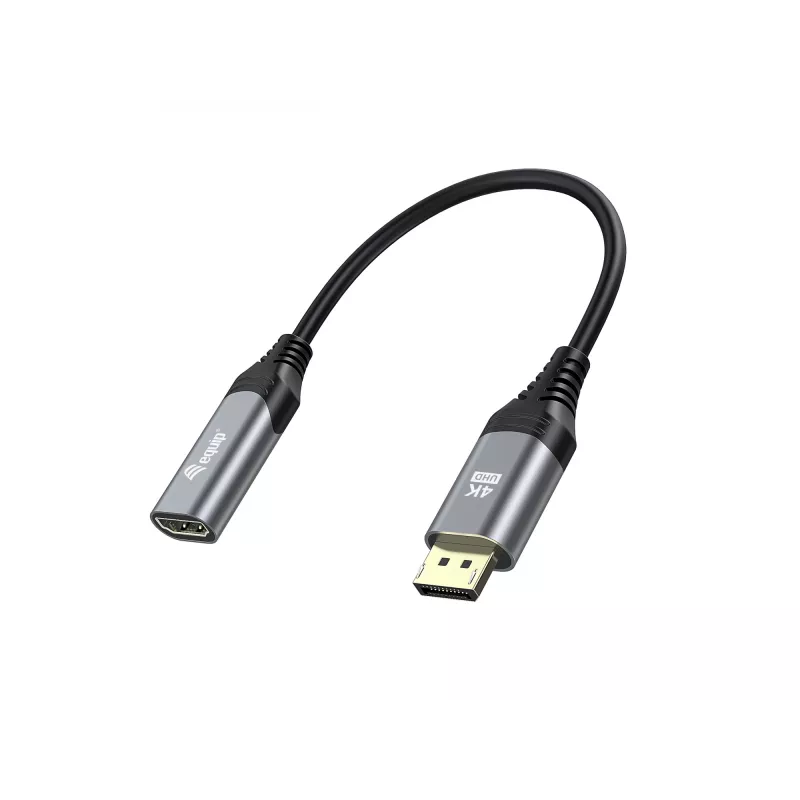 Equip DisplayPort 1.2 į HDMI adapteris, 4K/60 Hz, 0,15 m, DisplayPort, HDMI, kištukas, lizdas, tiesus