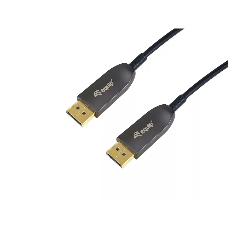 Equip DisplayPort 1.4 aktyvus optinis kabelis, 50 m, 8K/60 Hz, 50 m, DisplayPort, DisplayPort, vyriškas, vyriškas, 7680 x 4320 pikselių