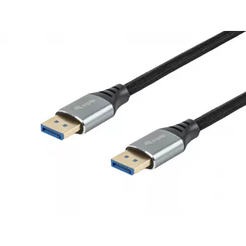 Equip DisplayPort 2.1 aukščiausios kokybės laidas, 2,0 m, 16K/60 Hz, 54 Gb/s