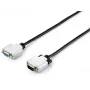 Equip HD15 VGA prailginimo laidas, 1,8 m, VGA (D-Sub), VGA (D-Sub), kištukas, lizdas, juoda, sidabrinė