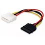 „Equip“ SATA vidinis maitinimo laidas, Molex (4 kontaktų), SATA 15 kontaktų, 0,15 m, kištukas, tiesus, tiesus