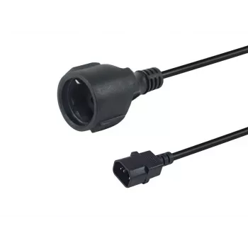 Equip 112106 maitinimo laidas juodas 0.25 m IEC C14 CEE7/3