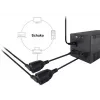 Equip 112106 maitinimo laidas juodas 0.25 m IEC C14 CEE7/3