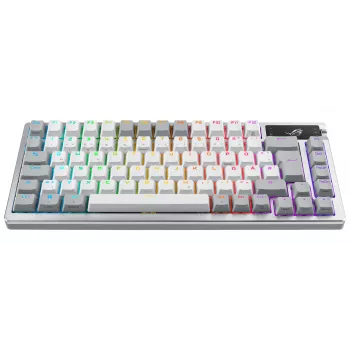 ASUS ROG Azoth White klaviatūra žaidimams USB + RF belaidis + Bluetooth QWERTZ vokiška