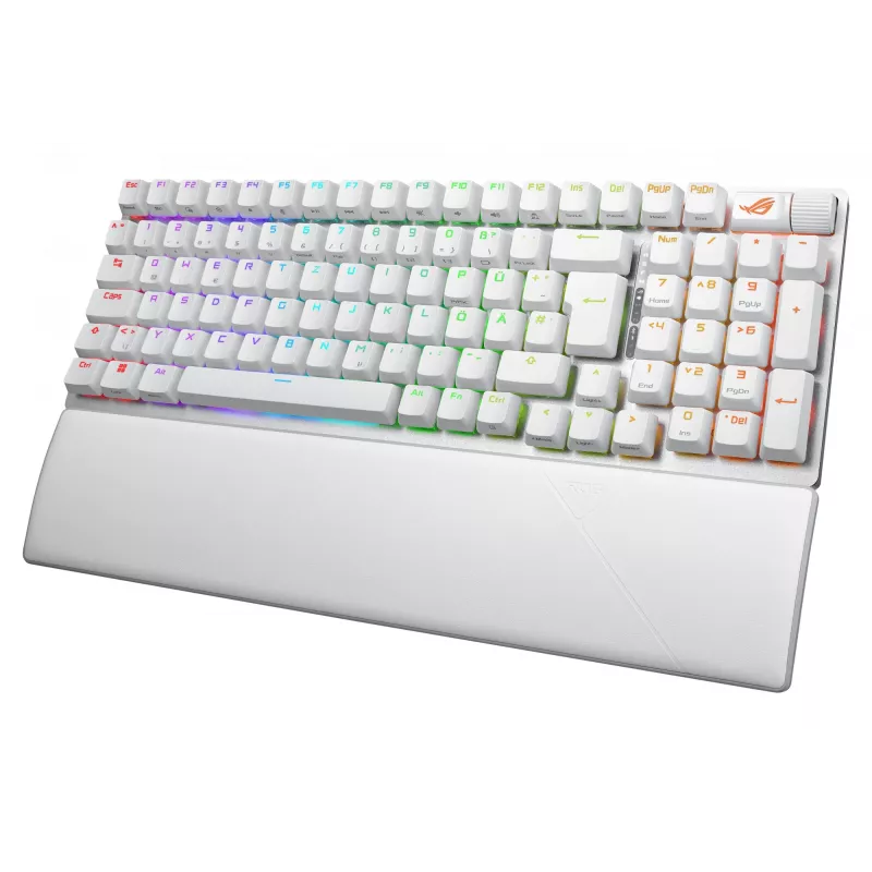 ASUS ROG Strix Scope II 96 Wireless klaviatūra Skirta žaidimams USB + radijo dažninis belaidis + Bluetooth QWERTZ vokiška balta