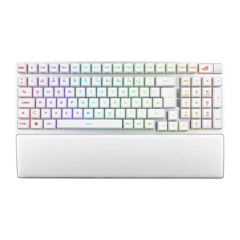 ASUS ROG Strix Scope II 96 RX Wireless klaviatūra Žaidimų USB + RF belaidė + Bluetooth Baltos spalvos