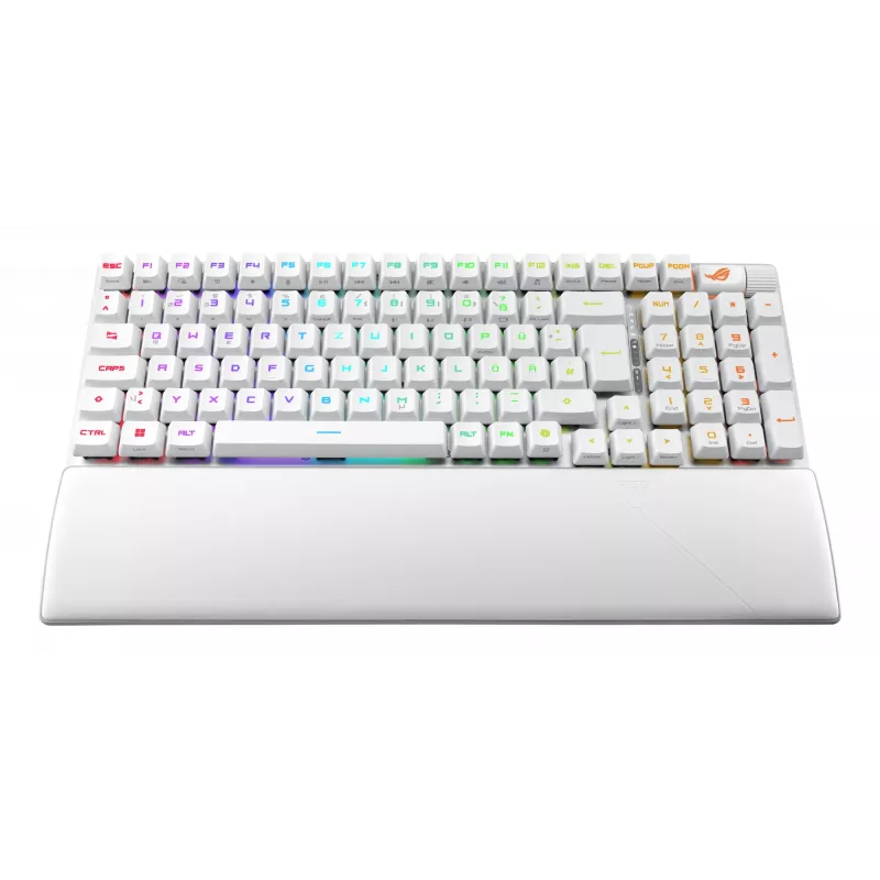 ASUS ROG Strix Scope II 96 RX Wireless klaviatūra Žaidimų USB + RF belaidė + Bluetooth Baltos spalvos