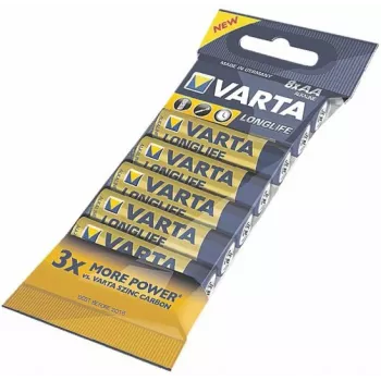 VARTA baterija Longlife Aa Lr 6 didmeninė pakuotė 1x8