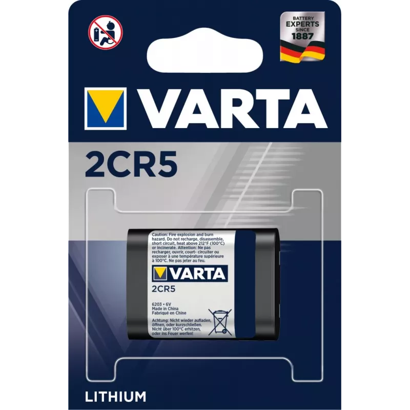 VARTA baterija vienkartinė ličio 2CR5 6V