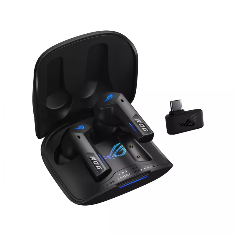 ASUS ROG Cetra True Wireless Speednova ausinės True Wireless Stereo (TWS) į ausis įdedamos žaidimų Bluetooth juodos