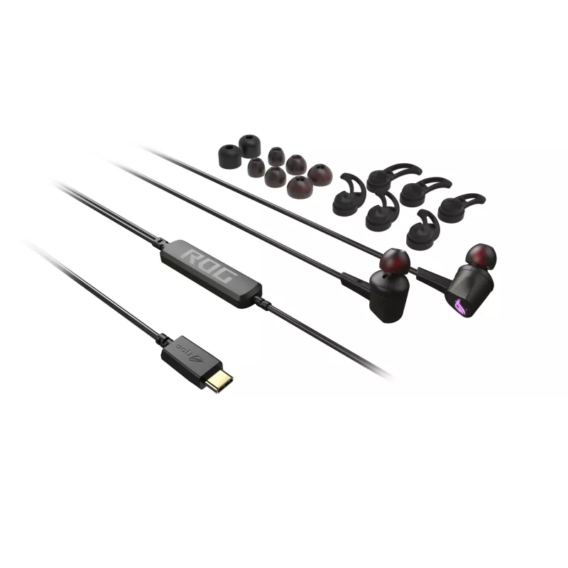 ASUS ROG CETRA II Ausinės Laidinės Į ausis įdedamos Žaidimų USB Type-C Juodos