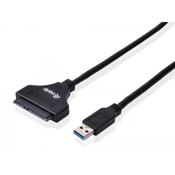 Equip USB 3.0 į SATA adapteris, juodas, 5 Gbit/s, CE, 50 mm, 9,5 mm, 550 mm