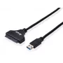 Equip USB 3.0 į SATA adapteris, juodas, 5 Gbit/s, CE, 50 mm, 9,5 mm, 550 mm