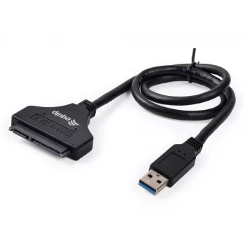 Equip USB 3.0 į SATA adapteris, juodas, 5 Gbit/s, CE, 50 mm, 9,5 mm, 550 mm