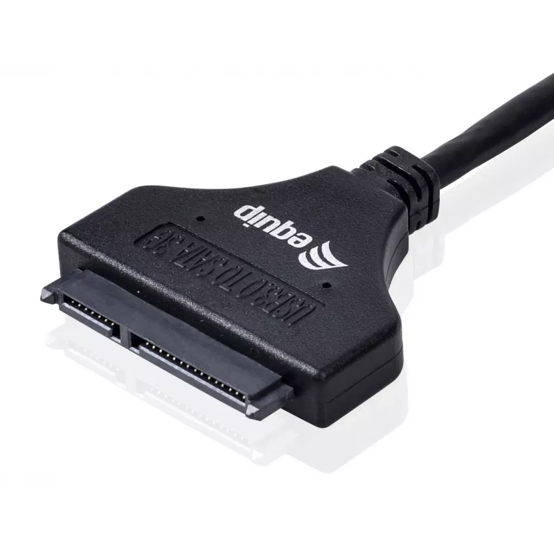 Equip USB 3.0 į SATA adapteris, juodas, 5 Gbit/s, CE, 50 mm, 9,5 mm, 550 mm