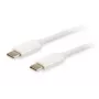 Equip Platinum USB Type C kabelis, 2 m, USB C, USB C, USB 3.2 Gen 2 (3.1 Gen 2), 10 Gbit/s, Baltas