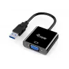 Equip USB 3.0 į VGA adapteris, 3.2 Gen 1 (3.1 Gen 1), USB Type-A, VGA (D-Sub) išvestis, 1920 x 1080 pikselių