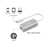 Equip USB Type C į RJ45 Gigabit tinklo adapteris, laidinis, USB Type-C, Ethernet, 1000 Mbit/s, sidabrinis