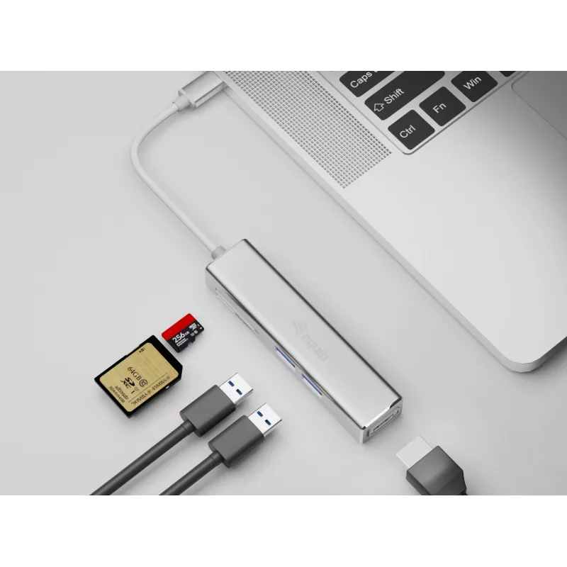 Equip USB-C 5 viename daugiafunkcis adapteris