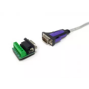 Equip USB-A į Serial RS-422/485 DB9 adapterio laidas, pilka, 1,5 m, USB Type-A, DB-9, vyriškas, vyriškas
