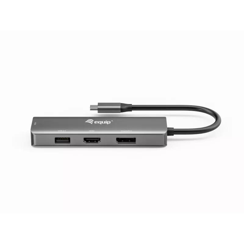 Equip USB-C į HDMI/DisplayPort/VGA/USB adapteris, USB Type-C, HDMI išvestis, DisplayPort išvestis, VGA (D-Sub) išvestis, 3840 x 2160 pikselių