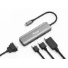 Equip USB-C į HDMI/DisplayPort/VGA/USB adapteris, USB Type-C, HDMI išvestis, DisplayPort išvestis, VGA (D-Sub) išvestis, 3840 x 2160 pikselių
