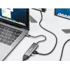 Equip USB-C į HDMI/DisplayPort/VGA/USB adapteris, USB Type-C, HDMI išvestis, DisplayPort išvestis, VGA (D-Sub) išvestis, 3840 x 2160 pikselių