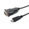 Equip USB-C į Serial DB9 laidas V/V 1,5 m juodas