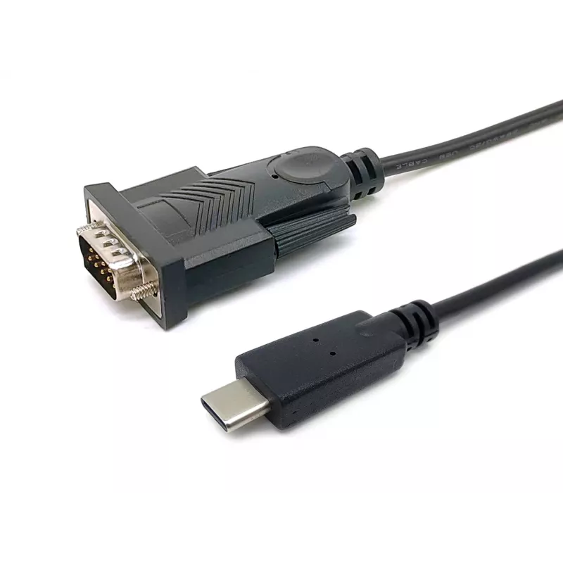 Equip USB-C į Serial DB9 laidas V/V 1,5 m juodas