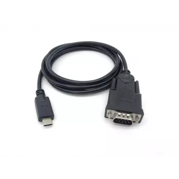 Equip USB-C į Serial DB9 laidas V/V 1,5 m juodas