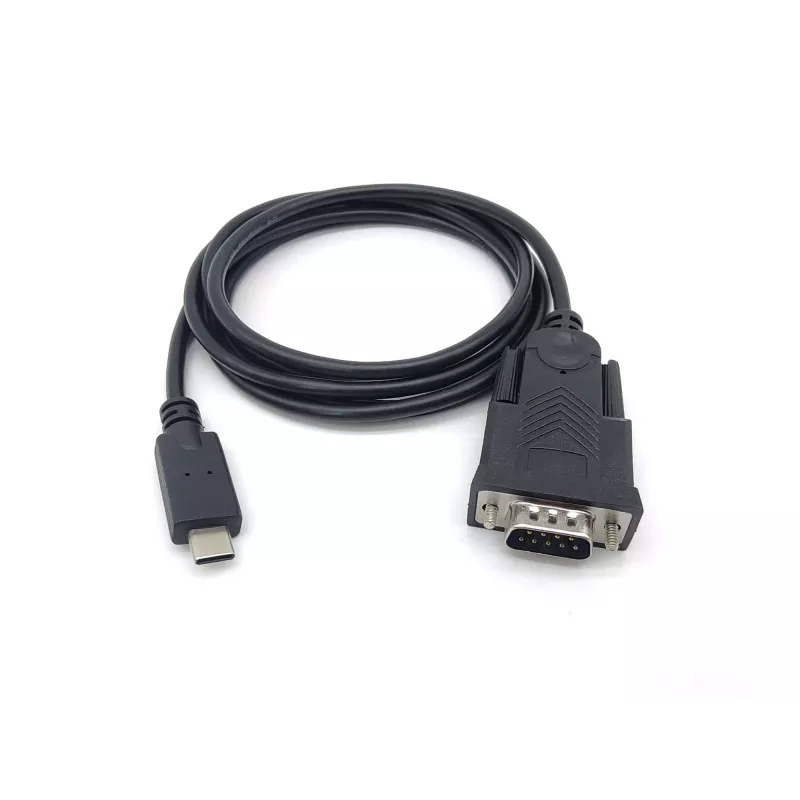 Equip USB-C į Serial DB9 laidas V/V 1,5 m juodas