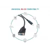 Equip USB-C į Serial DB9 laidas V/V 1,5 m juodas