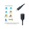 Equip USB-C į Serial DB9 laidas V/V 1,5 m juodas