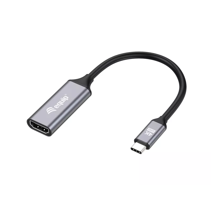 Equip USB-C į HDMI 2.0 adapteris, 4K/60Hz, 0,15 m, USB Type-C, HDMI, vyriškas, moteriškas, tiesus