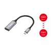 Equip USB-C į HDMI 2.0 adapteris, 4K/60Hz, 0,15 m, USB Type-C, HDMI, vyriškas, moteriškas, tiesus