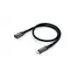 Equip USB 3.2 Gen 2 C į C ilginamasis laidas, V/P, 0.5 m, 4K/60Hz, 10Gbps