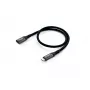 Equip USB 3.2 Gen 2 C į C prailginimo kabelis, M/F, 1,0 m, 4K/60Hz, 10Gbps