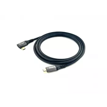 Equip USB 2.0 C į C 90° kampu kabelis, V/V, 3,0 m, 100 W su Emark lustu