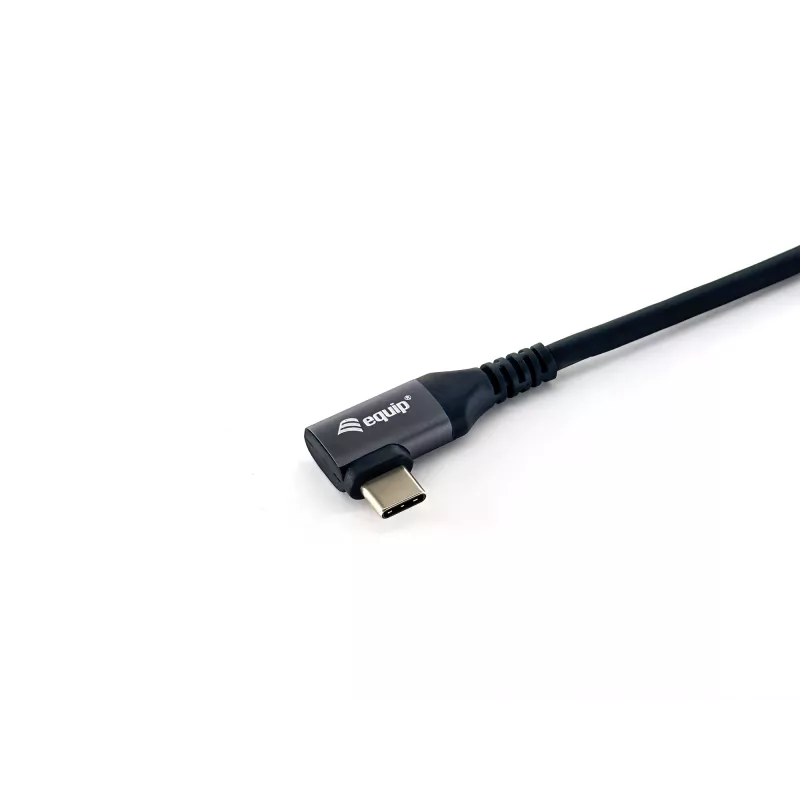 Equip USB 2.0 C į C 90° kampu kabelis, V/V, 3,0 m, 100 W su Emark lustu