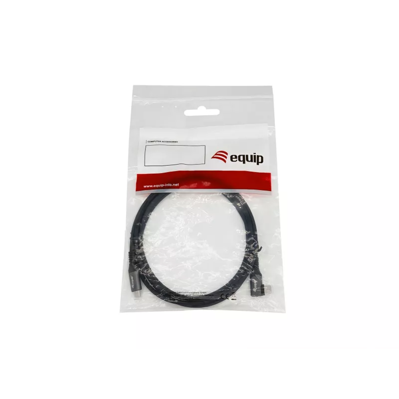 Equip USB 2.0 C į C 90° kampu kabelis, V/V, 3,0 m, 100 W su Emark lustu