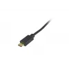 Equip USB 2.0 C į C 90° kampuotas spiralinis laidas M/M 1 m juodas