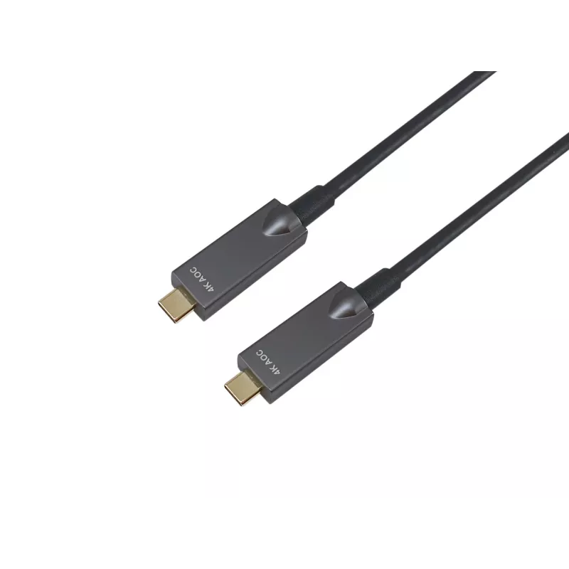 Equip USB-C į C aktyvus optinis kabelis, kištukas/kištukas, 5,0 m, PD 60 W, 4K/60 Hz, 10 Gbps, vaizdas+duomenys+PD