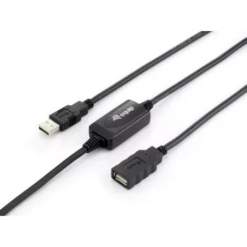 Equip USB 2.0 Type A Active Extension kabelis Male to Female, 10m